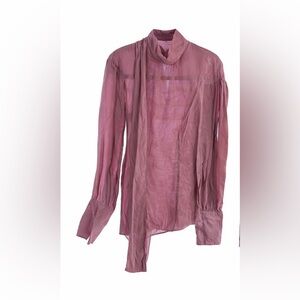 Rebecca Taylor Lavender long sleeve shirt